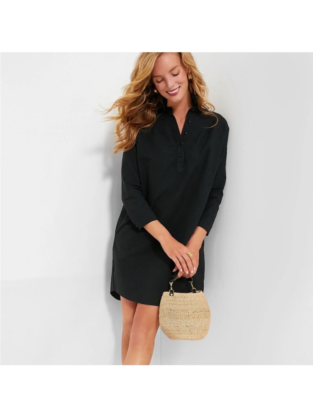 Pomander Place Tuckernuck Black Polly Dress Size Medium Nwt